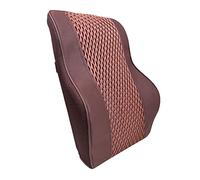 Premium Lumbar Pillow - Full Lumbar Back Support - Two Straps Office Chair Black Car Lumbar Support - Memory Foam Orthopedic Backrest - Lumbar Support Cushion,Red
