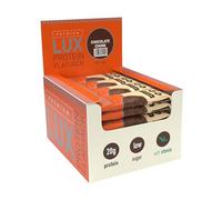 Premium LUX Protein Flapjack Bars - High Protein, Low Sugar Snack - Bodybuilding Warehouse - Chocolate Chunk (24 x 75g)