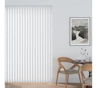 Premium Made to Measure Custom Vertical Blinds - Cloud - Complete Set with Vertical Blind Slats & Rail (Upto 200cm Wide X 250cm Drop)