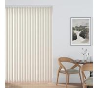 Premium Made to Measure Waterproof Custom Vertical Blinds - Gravity PVC Blackout - Complete Set with Vertical Blind Slats & Rail (Upto 200cm Wide X Upto 130cm Drop)