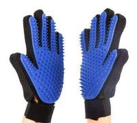 Premium Magic Brush Grooming Glove for Dogs, Cats and Horses, Pet Hair Remover, Practical Fur Changing Accessories, Brush for Removing Short and Long Animal Hair (Blue, Right)