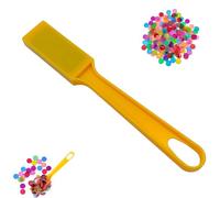 Premium Magnetic Bingo Wand Set - 100 Pcs 19mm Precision Metal Ring Chips,Strong Magnet Sweep for Bingo Cards, Loteria,Classroom Math Counters,Reinforced Durable Design for All Ages (Yellow)