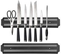 Premium Magnetic Knife Holder Wall Mounted Magnetic Knife Strip Kitchen Utensil Holder Organizer Tool Durable and Stylish Black 20cm, 33cm, 55cm (30cm)