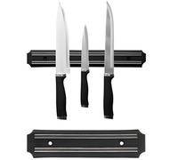 Premium Magnetic Knife Holder Wall Mounted Magnetic Knife Strip Kitchen Utensil Holder Organizer Tool Durable and Stylish Black 20cm, 33cm, 55cm (20CM)