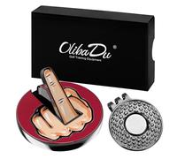 Premium Magnetic Middle Finger Golf Ball Marker Cap Clip Set - Fun Accessory for Golfers - Great Gift for Audiophiles and Avid Enthusiasts - Unique Golf Gift Ideas