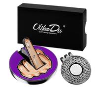 Premium Magnetic Middle Finger Golf Ball Marker Cap Clip Set - Fun Accessory for Golfers - Great Gift for Audiophiles and Avid Enthusiasts - Unique Golf Gift Ideas