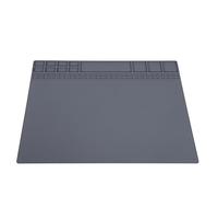 Premium Magnetic Silicone Heat Rep Mat for Computer and Phone Solde with Storage Compartment 405x305x8mm (Grey)