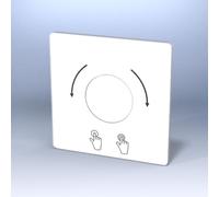 Premium Magnetic Wall Mounting Plate for Tapo S200B and S200D Smart Buttons [Graphic, White]