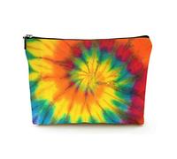 Premium Makeup Bag Women Linen Travel Cosmetic Bags,Textile Batik Silk, Durable Cosmetic Case