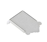 Premium Mandolin Tailpiece, Elegant Sculpture Bridge with 3 Screws, Sturdy and Replacement Accessory for Strings Installation, Gold, Silver, Black Options (Silver)