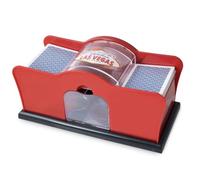 Premium Manual Card Shuffler 2 Deck With Hand Crank, Card Shuffling for UNO, Poker Games, Blackjack, Rummy, Phase 10, Skip-Bo and All Your Favorite Card Games; Poker Card Shuffler Manual