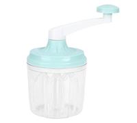 Premium Manual Egg Beater Hand Crank Whisk 1200mL Large Capacity Kitchen Tool Fast Efficient Mixing Non Slip Base Detachable Design for Baking Cooking ABS PET Material Blue 25x12cm