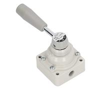 Premium Manual Rotary Valve 3 Position 4 Way Bidirectional Flow Control Valve with Ergonomic Handle for Hydraulic Pneumatic Systems Industrial Grade Metal Construction