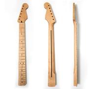Premium Maple Electric Guitar Neck for Fender Stratocaster, 22 Medium Jumbo Frets,14" Radius, Bone Nut, 10mm Tuner Holes, ST Style Electric Guitar Neck