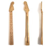 Premium Maple Guitar Neck for Fender Stratocaster-Style Guitars, 22 Medium Jumbo Frets, Bone Nut, C Shape,14" Radius, Adjustable Truss Rod, Gloss Finish - Replacement/Upgrade for Electric Guitars