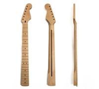 Premium Maple Guitar Neck for Fender Stratocaster-Style Guitars, Canadian Maple with Maple Fingerboard, Adjustable Truss Rod, 22 Medium Jumbo Frets, Bone Nut, Matte Finish