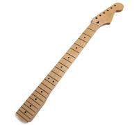 Premium Maple Guitar Neck for Fender Stratocaster-Style Guitars, Canadian Maple with Maple Fingerboard, Adjustable Truss Rod, 22 Medium Jumbo Frets, Bone Nut, Gloss Finish