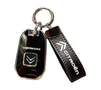 Premium Material Car Key Cover for Citroen C8 2008 2009 2010 2011 2012 2013 2014, Protective Key Fob Case Protector, Durable Remote Control Shell, Anti Scratch Keychain Accessories,Black1