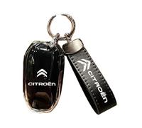 Premium Material Car Key Cover for Citroen C8 2008 2009 2010 2011 2012 2013 2014, Protective Key Fob Case Protector, Durable Remote Control Shell, Anti Scratch Keychain Accessories,Black2