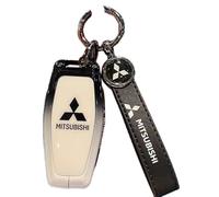 Premium Material Car Key Cover for Mitsubishi Lancer Evolution IX 2005 2006 2007, Protective Key Fob Case Protector, Durable Remote Control Shell, Anti Scratch Keychain Accessories,Black3