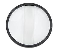 Premium Material Rotating Filter 77mm Lens, Kaleidoscope Effect, Flexible Use with Camera Special Effects Filter Double Half Moon Glass Split Diopter Filter