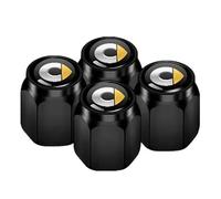 Premium Material Tyre Valve Stem Caps for Smart City Cabrio 2000 2001 2002 2003 2004, Leak Proof Wheel Dust Covers, Car Accessories, Tire Valve Caps, Durable Valve Stem Covers,Black