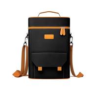 Premium Matero for Yerba Mate Kit - Double Layer Waterproof 2 Wine Bottle Pockets Portable Carrier Tote Bag for Travel, Picnic, Beach, Camping