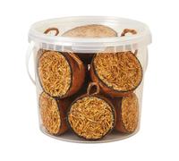Premium Mealworm Coconut Halves, Wild Bird Food, 2.5L