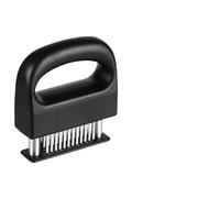 Premium Meat Tenderizer Tool with 48 Stainless Steel Prongs - Perfect for Tenderizing Steaks, Chicken, and More! (Black)