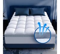 Premium Memory Foam Mattress Topper Full for Ultra Comfort, 2 Inch Plush Pillow Top Full Mattress Topper with Breathable Air Mesh Sides, Soft Mattress Pad Cover with Deep Pocket Fits 6-21" Mattress