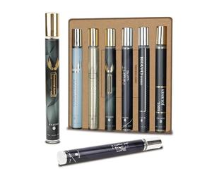 Premium Men's Fragrance Gift Set - 6x40ml Long-Lasting Eau de Parfum Collection with ambergris & Mandarin orange Notes - Luxury Cologne & Aftershave