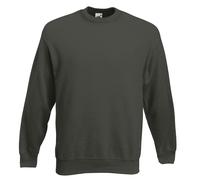 Premium Mens Sweatshirt Heavy Cotton Jumper Pullover Top Fruit Of The Loom S-2XL