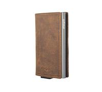 Premium Men's Wallet RFID Protection Card Case Business Wallet Finest Genuine Leather mogdi Nano Mini Duo Wallet, gray, duo, Modern and safe