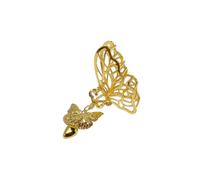 Premium Metal Hair Claw Clips for Women & Girls - Large Non-Slip Strong Hold Hair Clips for Thick, Thin, Curly & Short Hair - Lightweight Butterfly Hair Accessories, Cute Stylish Hair Clamps (GOLD)