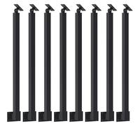 Premium Metal Stair Railing Spindles - 4, 8, or 10 Pack, Side-Mount Square Posts with Screws - 2.78ft/85cm, Ideal for Indoor & Outdoor Use, Durable & Stylish Design
