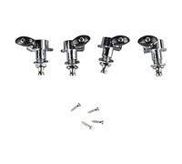 Premium Metal Ukulele Tuning Pegs Set for Soprano Concert, Elegant Closed Gear Machine Heads with Knobs, Easy Install Replacement Parts