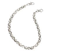 Premium Metal Waist Jewelry with Pearls Adjustable Length Chain for Various Outfit Combinations, フリーサイズ, No Gemstone