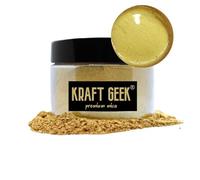 Premium Metallic Gold Mica Powder 50g. Powder Dye for Epoxy Resin Pigment Natural Soap Colouring, Candle, Slime, Bath Bombs, Makeup, Nail, Fabric dye, Wax Melts etc.