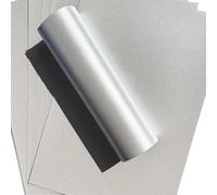 Premium Metallic Paper with Real Silver Pigments - A4 (8.27 x 11.7 in) - 120gsm (32lb Bond) Shimmer Certificate & Cardstock Sheets for Inkjet & Laser Printers - Ideal for Awards, Invitations (10)