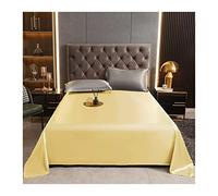 Premium Microfiber Flat Sheet Super Soft Cooling Flat Bed Sheet Hotel Quality Luxury Solid Color Satin Top Sheet For Single Twin Full Double Bed, 1 Piece ( Color : Gray A , Size : 170x230cm+48x74cm x2
