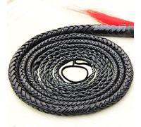 Premium Microfiber Leather Bull Whip - Handmade Classic Black Bullwhip by Leather County, Durable 1-5M (3.3-19.7Ft) Length Whip for Ultimate Performance and Precision in Whipping