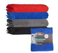 Premium Microfibre Cleaning Cloth -- Multifunctional Heavyweight (400gsm) Reusable - XL (40x40cm) and Jumbo (50x70cm) Size - Lint Streak Free Washable Duster for Professional and Home, Office & Garage
