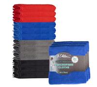 Premium Microfibre Cleaning Cloth -- Multifunctional Heavyweight (400gsm) Reusable - XL (40x40cm) and Jumbo (50x70cm) Size - Lint Streak Free Washable Duster for Professional and Home, Office & Garage