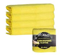 Premium Microfibre Cleaning Cloth -- Multifunctional Heavyweight (400gsm) Reusable - XL (40x40cm) and Jumbo (50x70cm) Size - Lint Streak Free Washable Duster for Professional and Home, Office & Garage