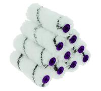 Premium Microfibre Paint Roller Pack of 20, 4 inch Short Pile Paint Rollers for a Smooth Finish Painting with Emulsion, Epoxy Resin, Polyurethane, Woodstains, Interior Walls, Ceilings and Wood.