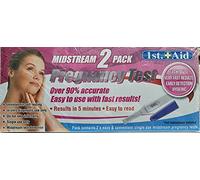 Premium Mid Stream Deluxe Pregnancy Detector - (Pack of 2) - Fast, Accurate & Reliable Results - Perfect for Planning Your Growing Family