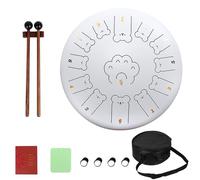 Premium Mild Steel Handpan 13 Notes Create Code Adjusting Percussion Instrument for Reflection Present Giving All Skill Levels Metal Tongue Drum