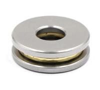 Premium Mini 3-in-1 Axial Ball Thrust Bearing, Silver and Gold Plated, Precision Miniature Design, Compact Industrial Grade Construction for DIY and Professional Use (F7-15m 7x15x5)