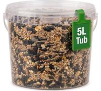 Premium Mix Seed 5L Tub, Wild Bird Seed for Small Garden Birds, Robin Food, Bird Food for Outside Wild Birds
