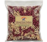 Premium Mixed Suet Pellets 3kg | Mealworm, Insect and Berry Suet Pellets for Wild Birds | No Mess Bird Food | Wild Bird Feed for Small Garden Birds | By Trusty Pet Supplies